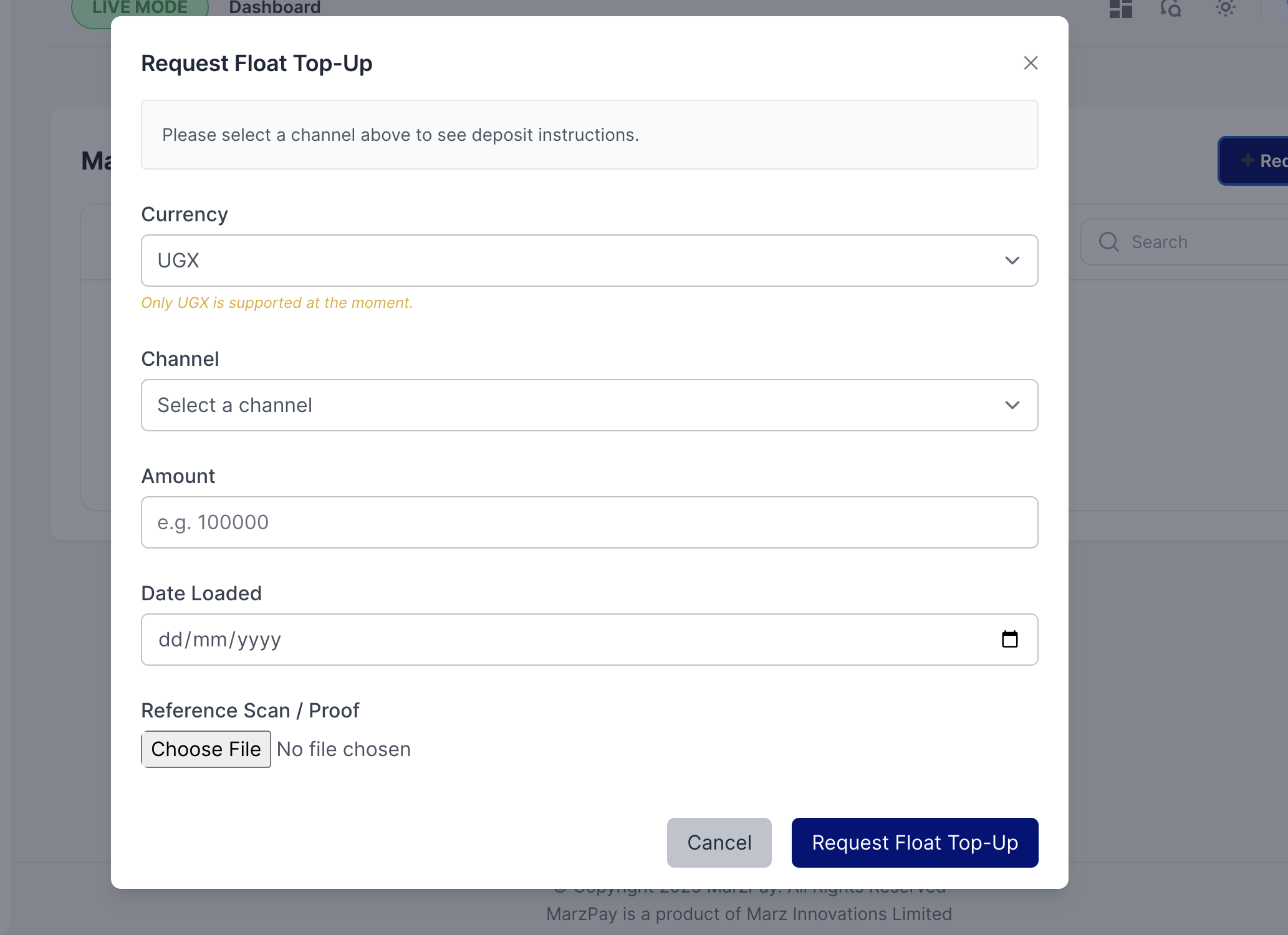 Float Management System